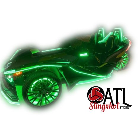 Acrylic LED Body Kit includes the front splitter, side skirts (set of 2) and lower back wing